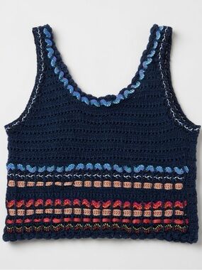 Alice + Olivia Dorian Ribbon Tank Top Sweater Size Small